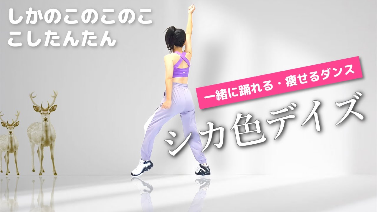 毎日楽しく踊るだけ！【ダイエットダンス／しかのこのこのここしたんたん🦌シカ色デイズで脂肪燃焼】#369
