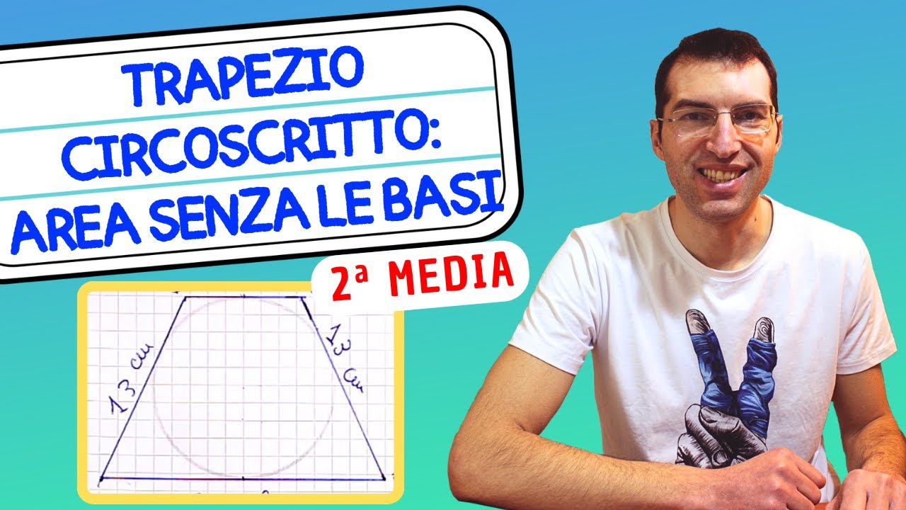 Area Tel trapezio Circoscritto (senza avere le BASI! 🤯🚀🔝) - 2ª Media [Tutorial per genitori]