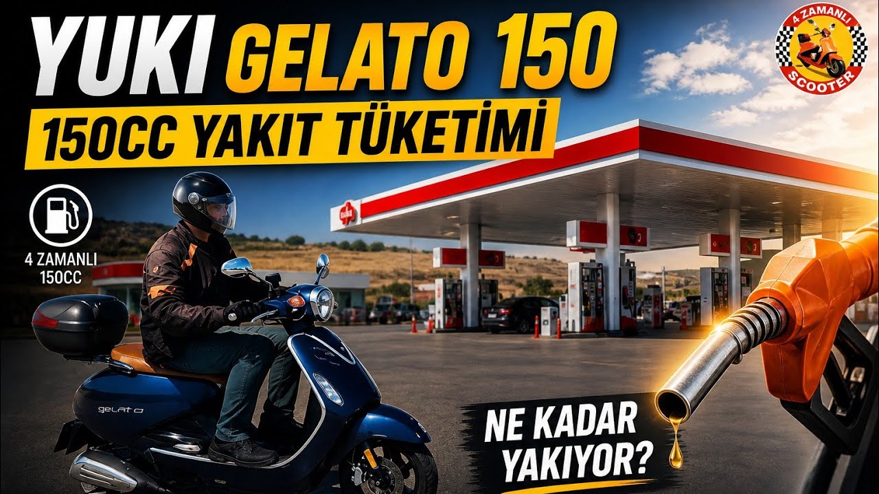 Yuki gelato 150  yakıt tüketimi 4zamanscooter #150cc #motorcycle #yuki #motovlog #rider