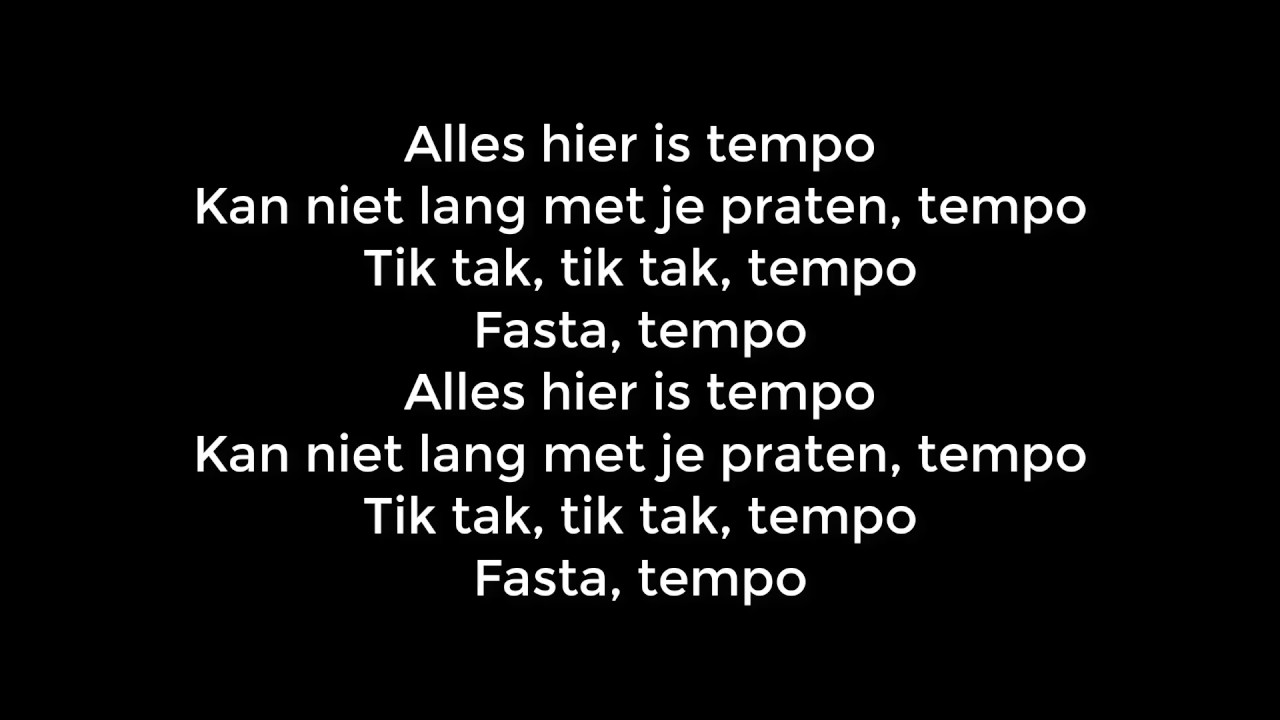 Jairzinho Ft. Sevn Alias, Bko & Boef - Tempo (LYRIC)