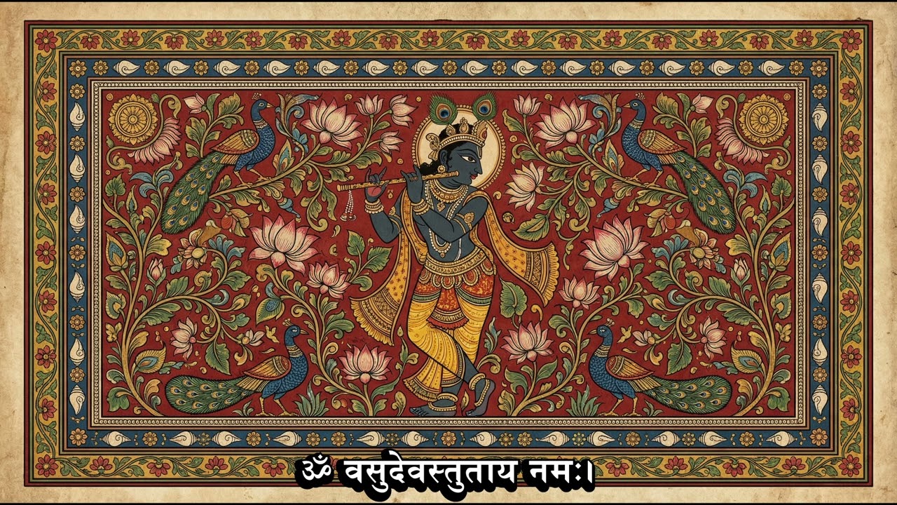 ॐ वसुदेवस्तुताय नमः। | Shri Krishna Mantra | One Hour Divine Chanting | Krishna Ji