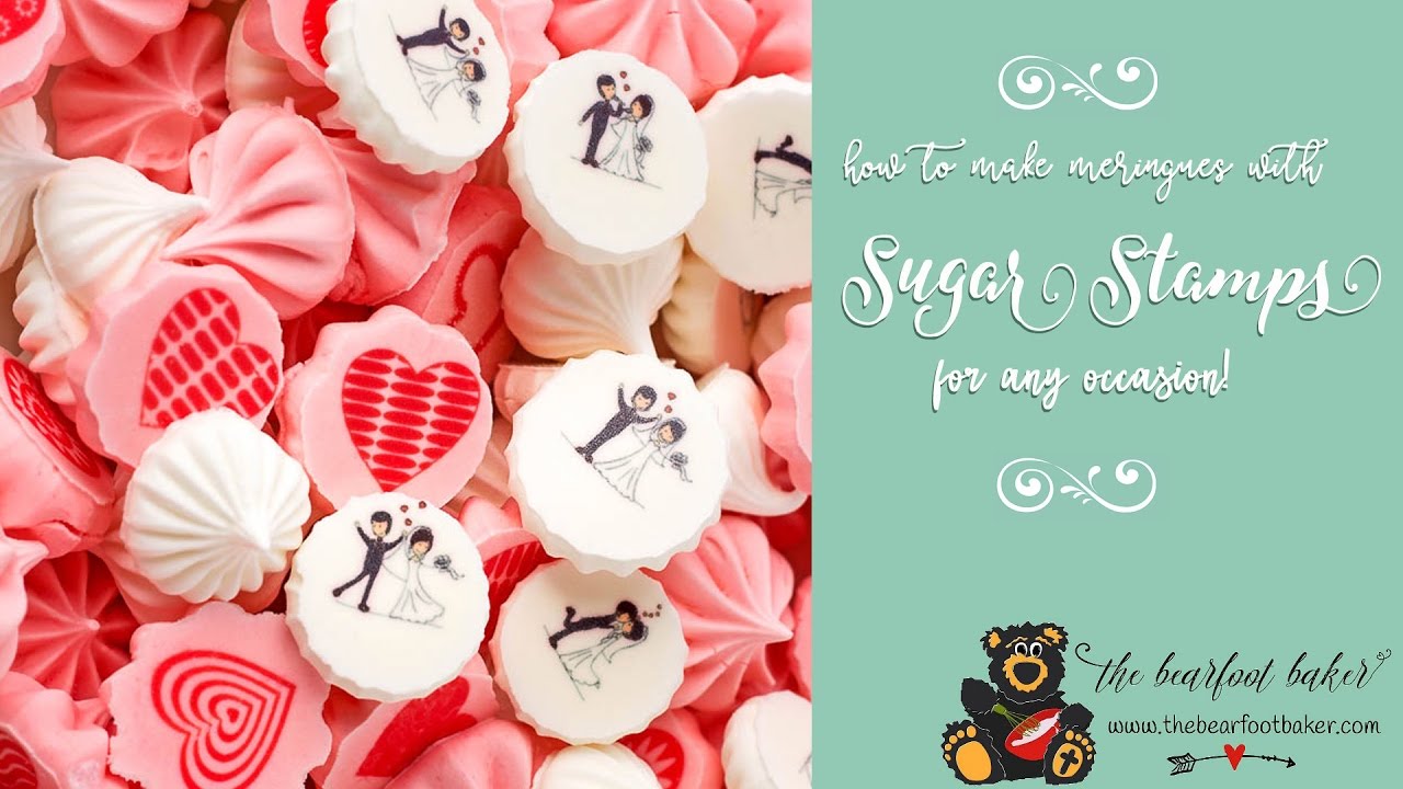 How to Make Meringues with Sugar Stamps | The Bearfoot Baker