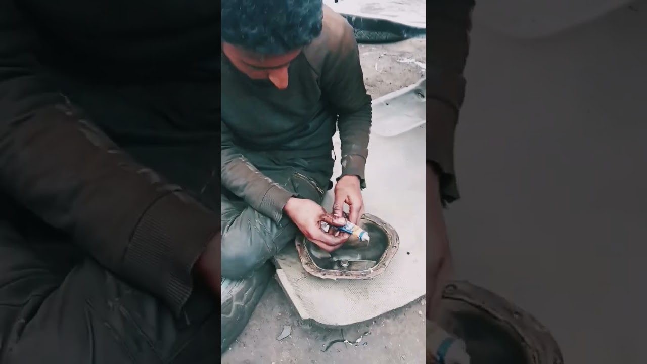 Crown wheel pinion fitting #mistri #repring #crownwheel#mechanic #hardwork #car