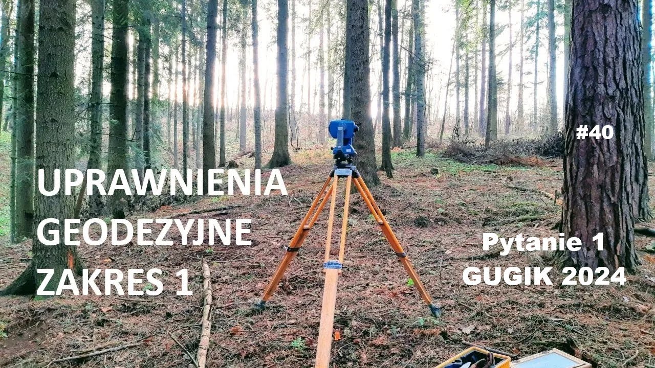Uprawnienia geodezyjne; zakres 1; pytanie 1 GUGIK 2024 ; #geodezja #uprawnieniageodezyjne