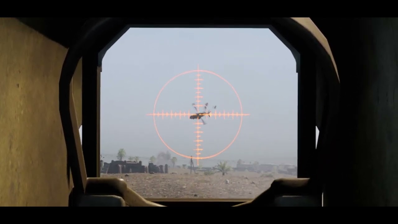 The satisfaction of lighting up helicopters with an AA gun