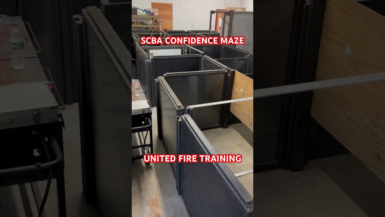 SCBA CONFIDENCE MAZE [UNITED FIRE TRAINING] #scba #firefighter #firefightertraining