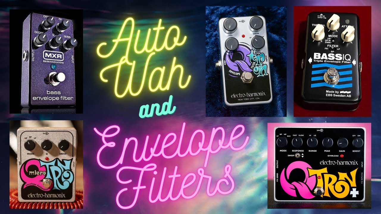 Auto Wah and Envelope Filter pedals for synthesizers sound demo