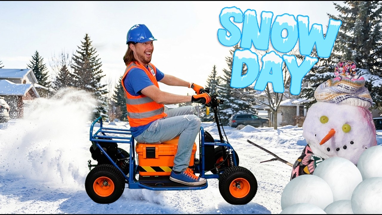 SNOW DAY! Snow much fun with Handyman Hal | Snow at the beach