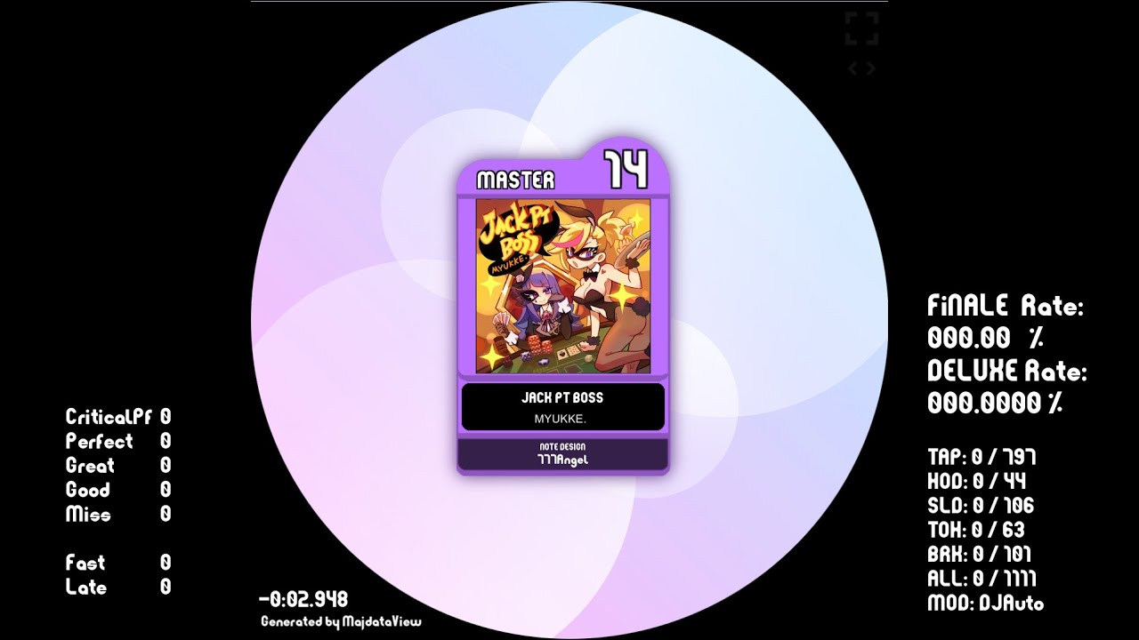 [maimai fanchart] JACK PT BOSS [Lv.14] (from Muse Dash)