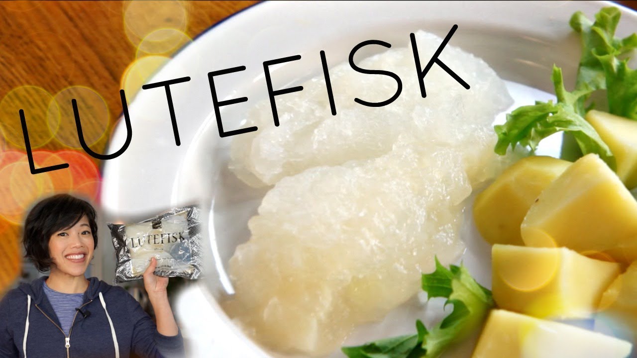 LUTEFISK & LEFSE Taste Test | Norwegian lye-treated fish Christmas Dinner