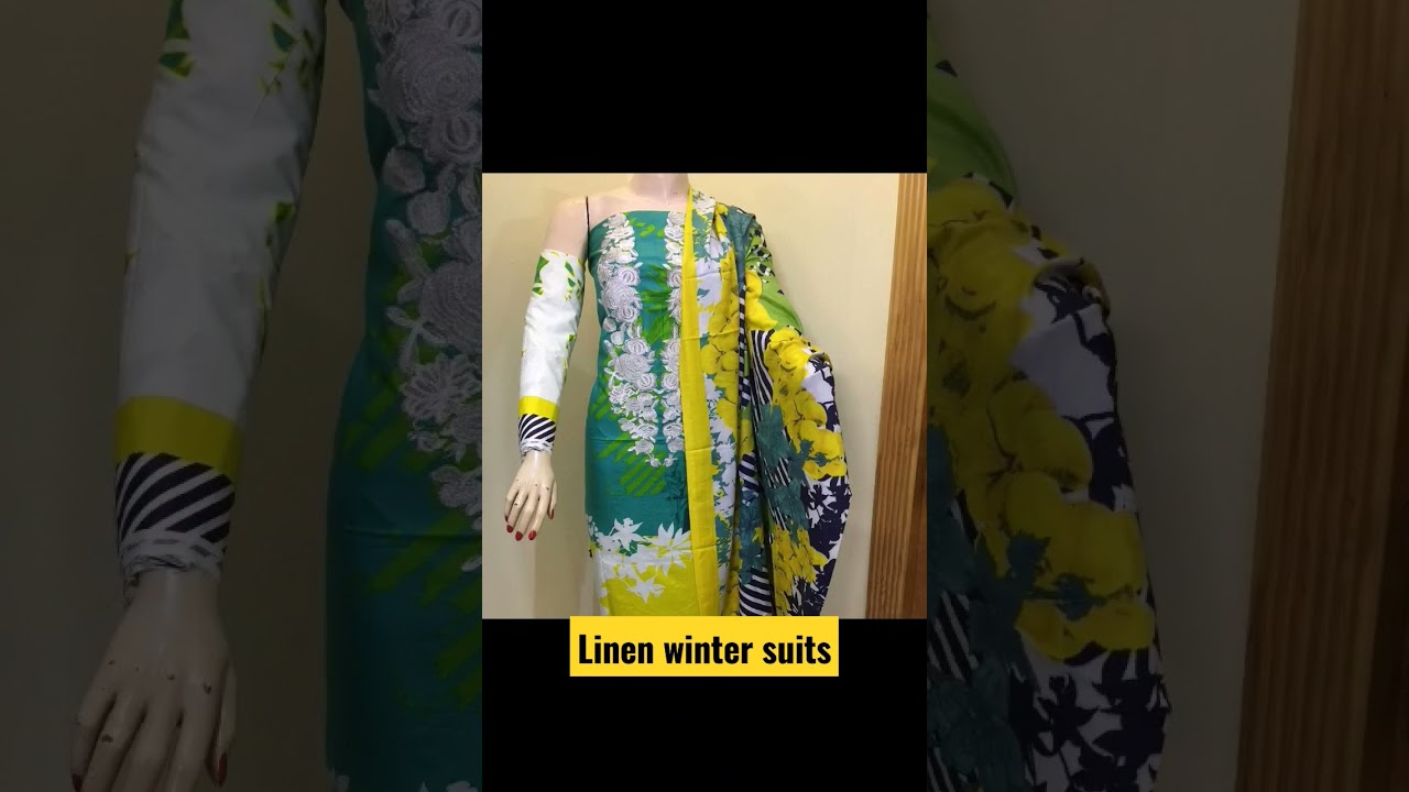 Winter suits Designs | Embroidery Linen suits | Latest Pakistani Suits Designs | Garam Linen Suits