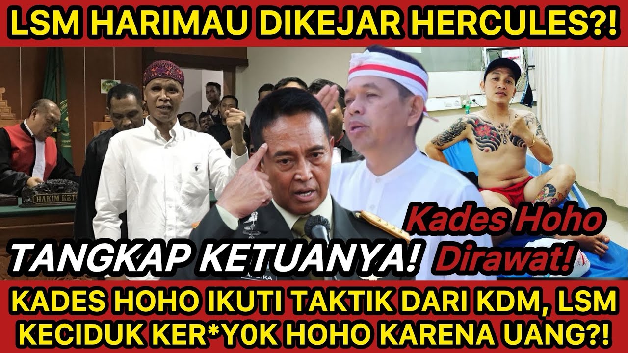 MAMPUS! LSM HARIMAU DIHANCURKAN HERCULES! KADES HOHO IKUTI KDM, KETAHUAN RIBUT GARA2 UANG?!