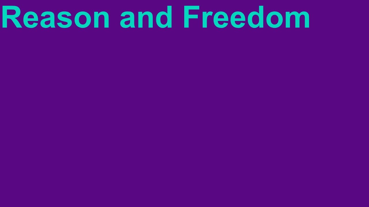 Reason and Freedom | Greg Salmieri