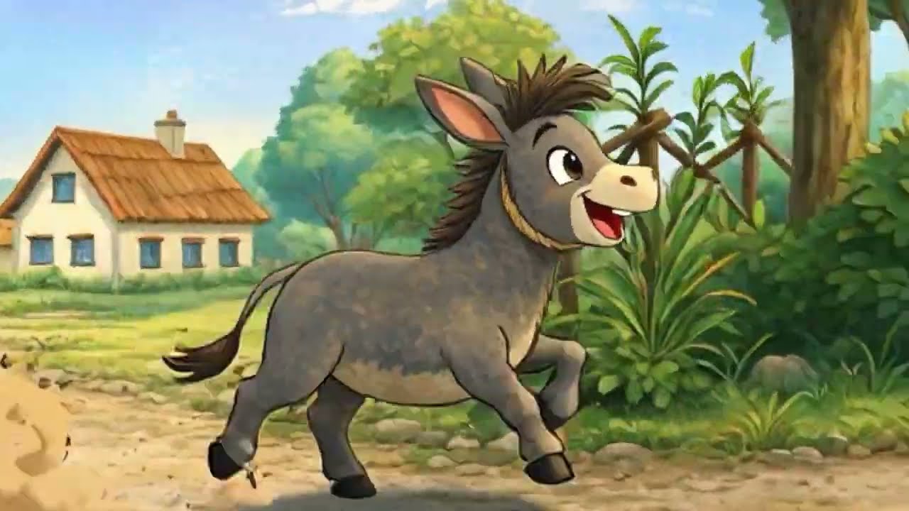 THE DONKEY AND THE LAPDOG(கழுதை மற்றும் செல்ல நாய்) Story for kids#bedtimestories#trending#cartoon 
