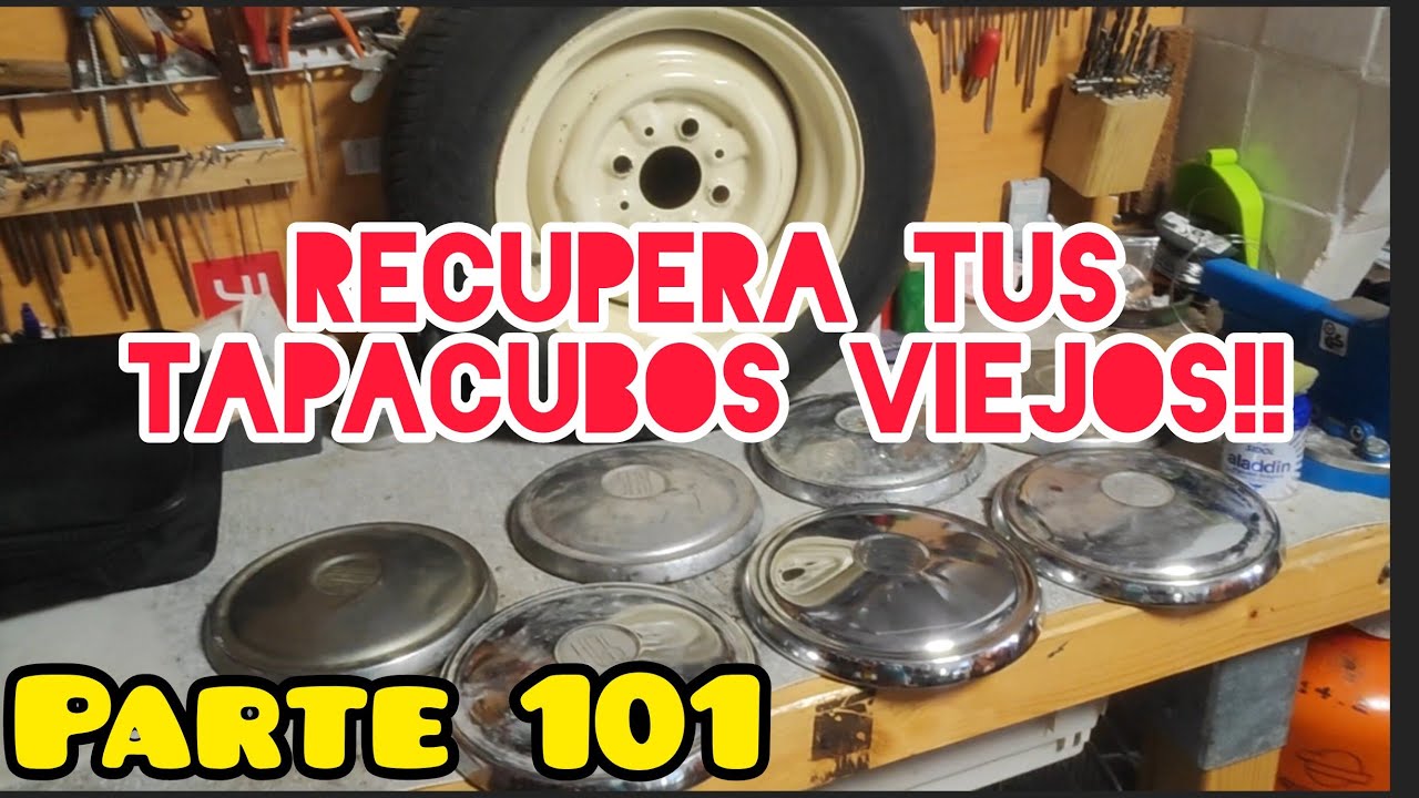 Recupera tapacubos cromados, restauración tapa llantas. Parte 101 Seat 600 #rust #oxido #restoration