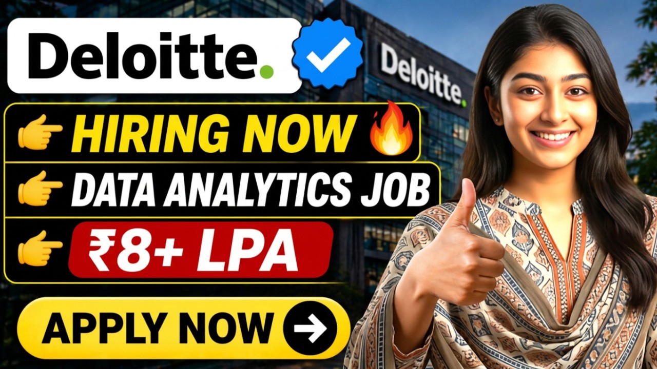 Deloitte Hiring 2026 🔥 Data Analytics Role | Freshers Eligible | Apply Now
