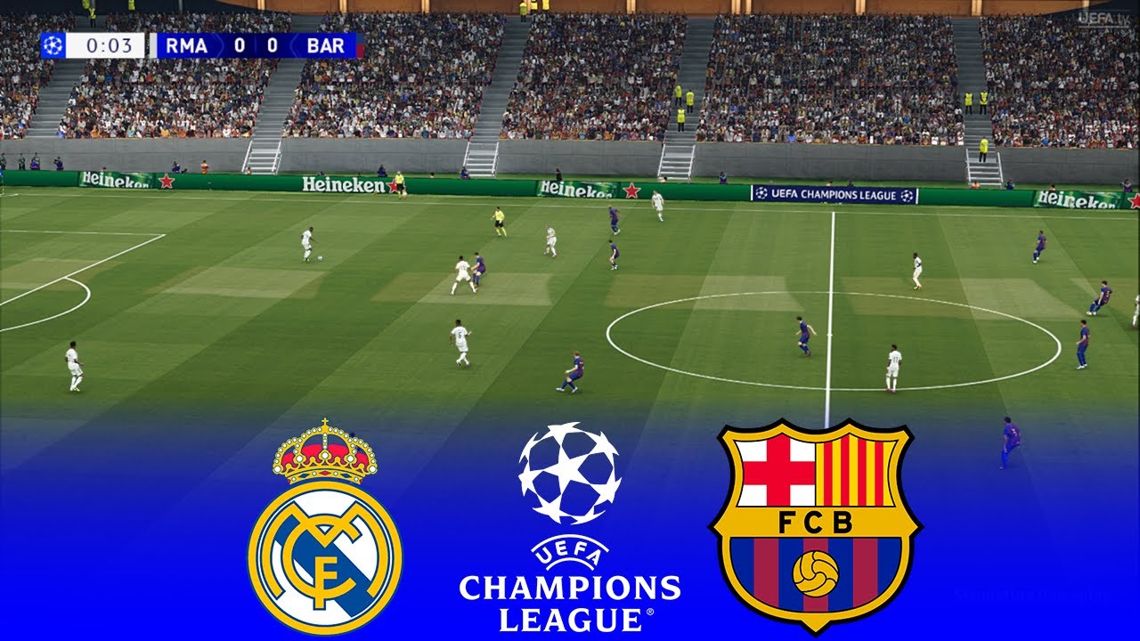 REAL MADRID vs BARCELONA Live | UEFA Champions League 2026 FINAL UCL | Simulation PES 2021 Gameplay