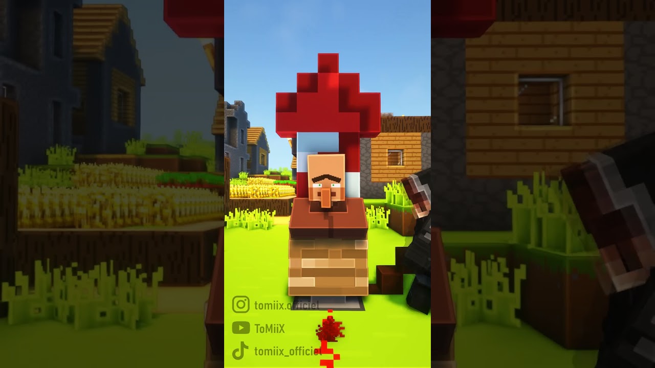 J'enterres des villageois sur Minecraft...