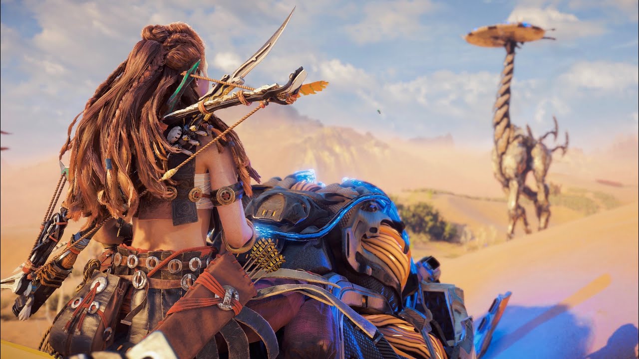 Climbing The Stillsands Tallneck in Horizon Forbidden West