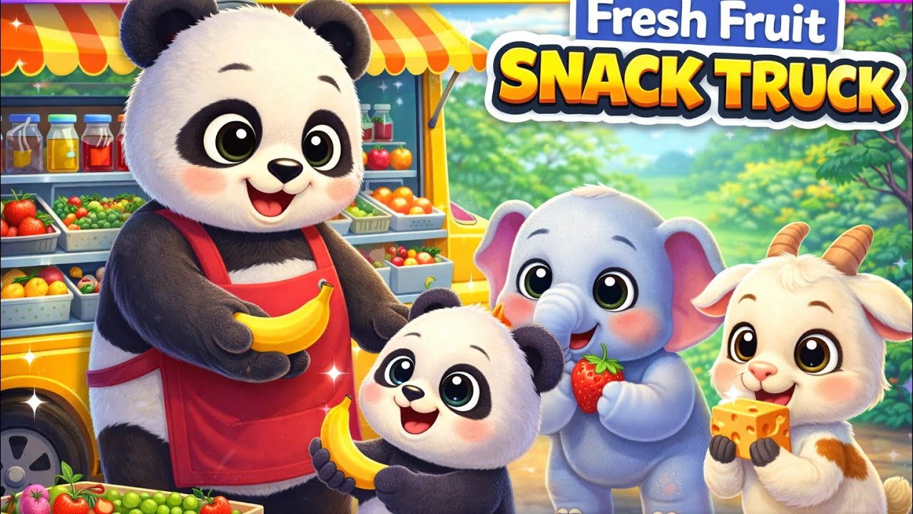 BabyBus Part-6 Learning video// fruit van #kidslearning #babybus #fruitvan #larninggame #funlearning