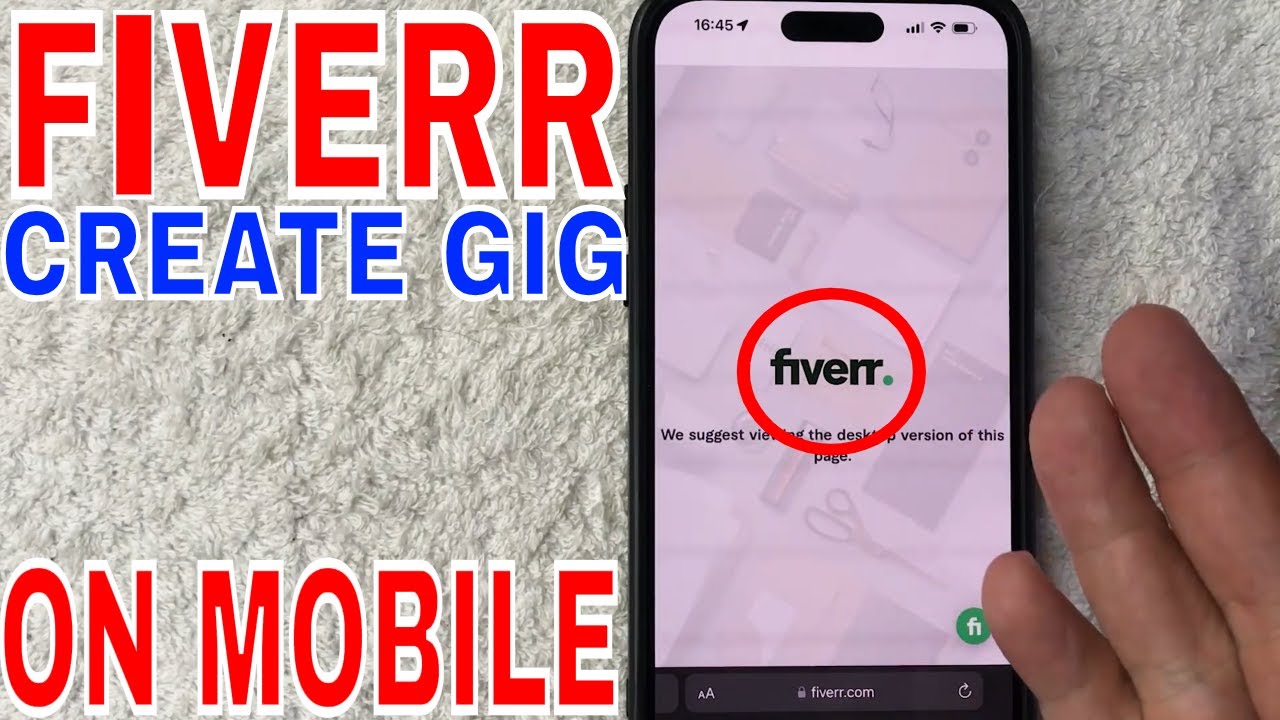 ✅  How To Create Fiverr Gig On Mobile Phone 🔴