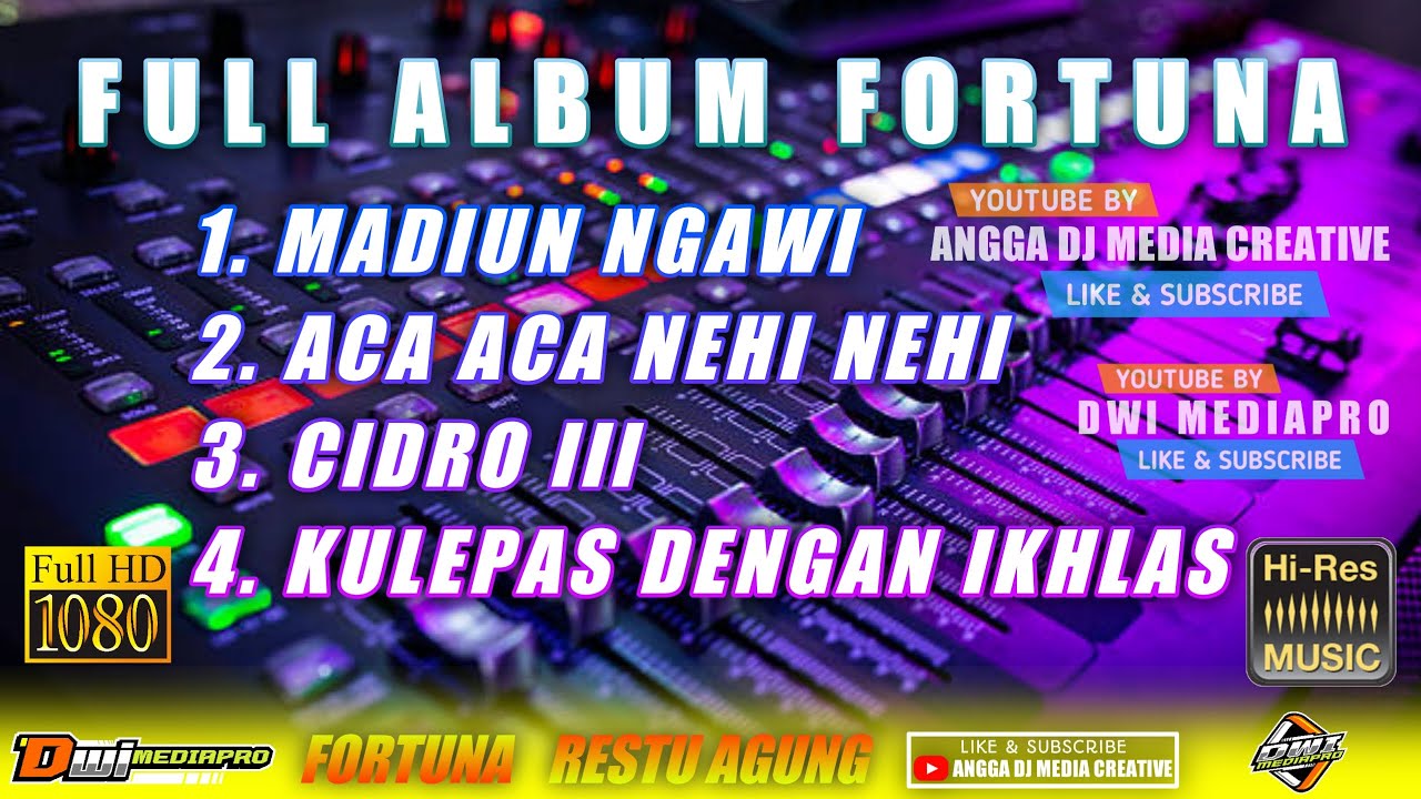 TERBARU!!! ♪ FULL ALBUM FORTUNA electone ft RESTU AGUNG audio ♪ DWI MEDIAPRO