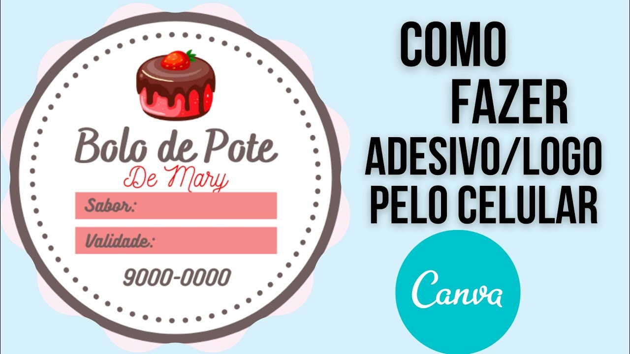 COMO FAZER ETIQUETA PARA BOLO DE POTE - TUTORIAIS