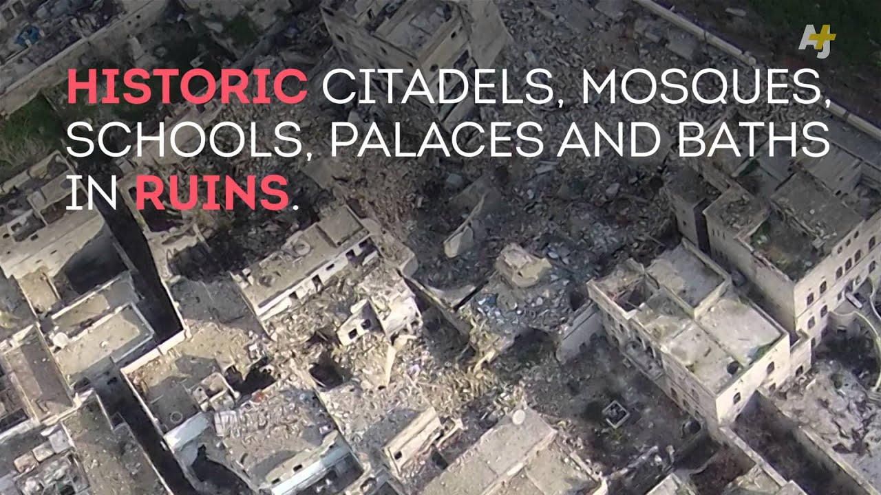 Drone Images Show Ancient City Of Aleppo In Ruins From War