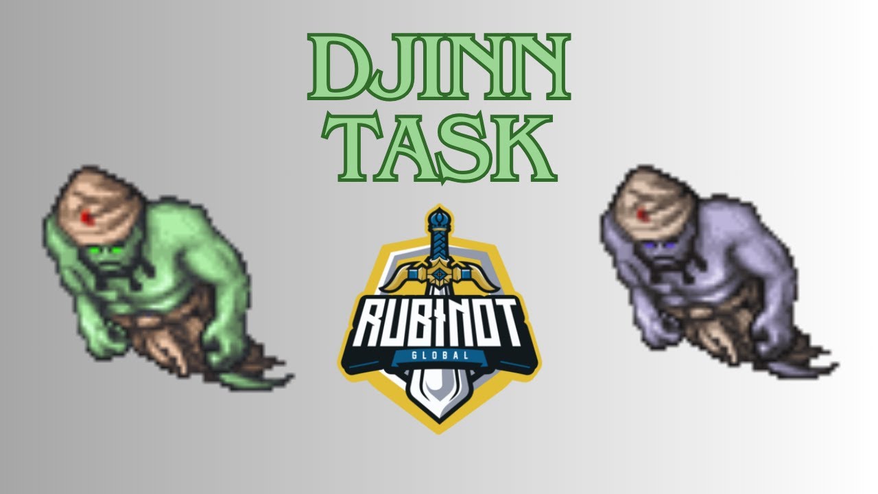Zerando as TASKS RUBINOT! - Marid, Efreet, Green Djinn, Blue Djinn EP.17 #rubinot