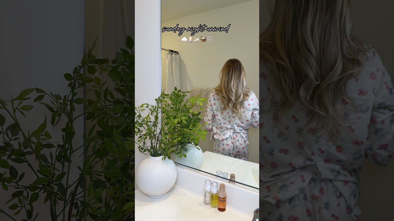sunday unwind 🫧 #routine #unwind #aesthetic #thatgirl #grwm #nightroutine #unwindwithme #viral