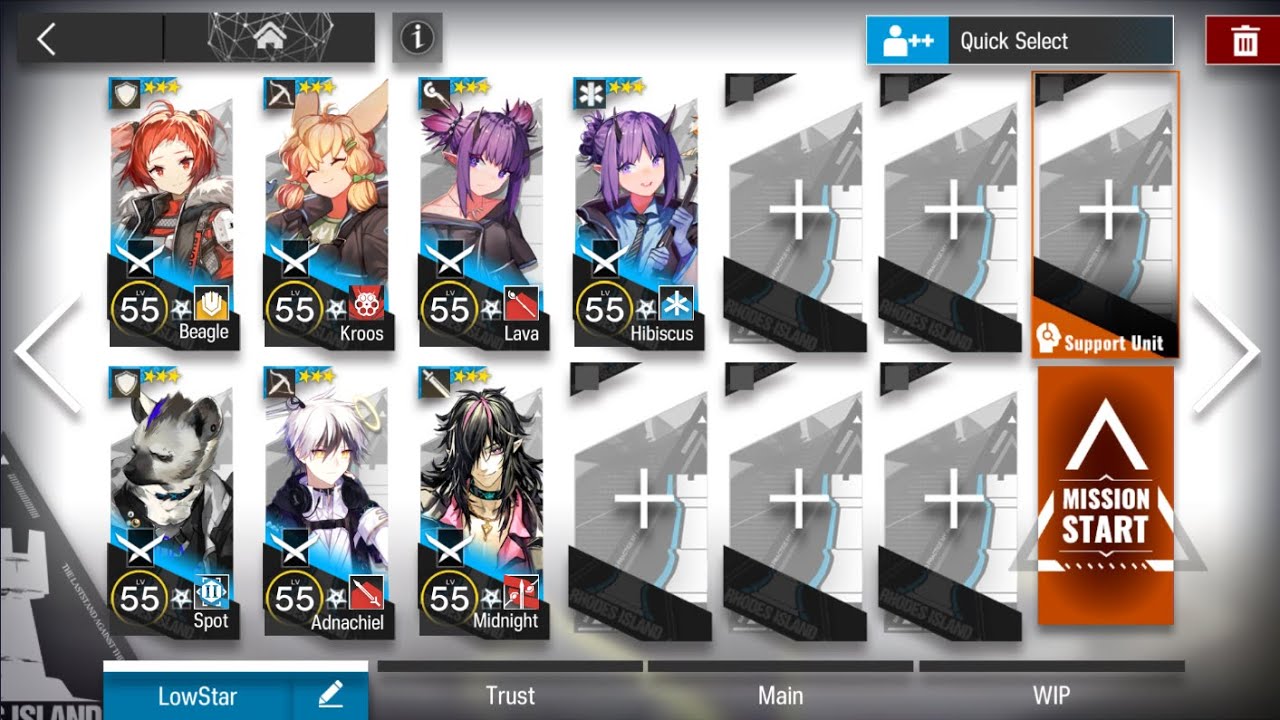 [Arknights] MN-7 Low Rarity 7 Ops