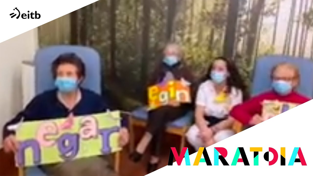 El Centro de Día de Muskiz envía su aportación para la iniciativa de EITB Maratoia