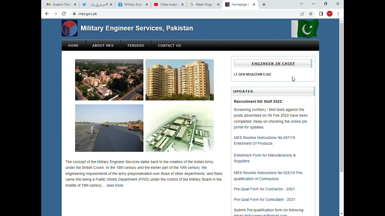 Job Portal  Military Engineer Services Pakistan