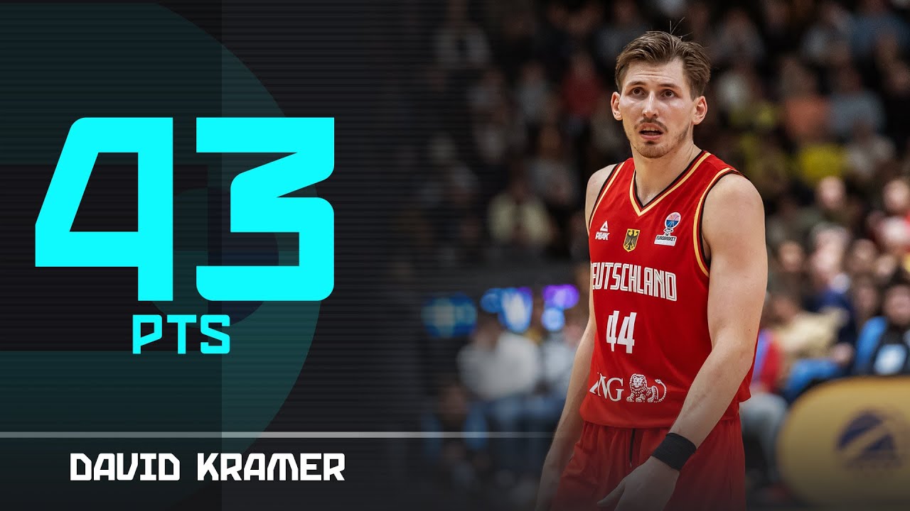 David Kramer (43 PTS) with a historic #EuroBasket Qualifiers performance!