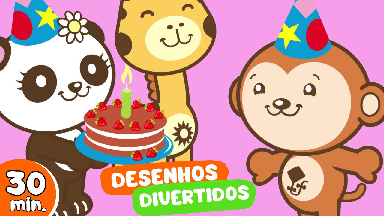 Desenhos Animados Divertidos e Musicais do Animazoo Kids 🦁🐼🐵🦒🦜