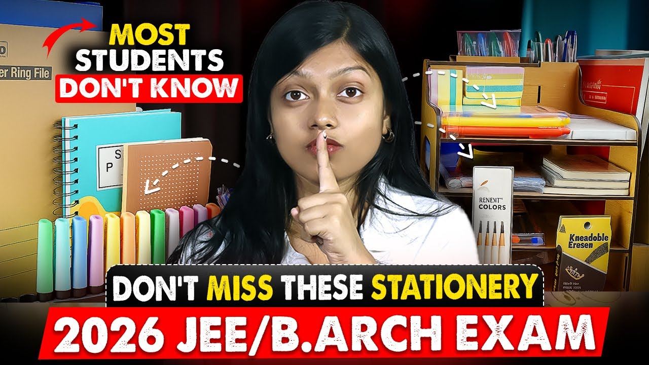 JEE B.Arch Drawing Exam 2026 I Perfect Stationery Kit for Top Results !