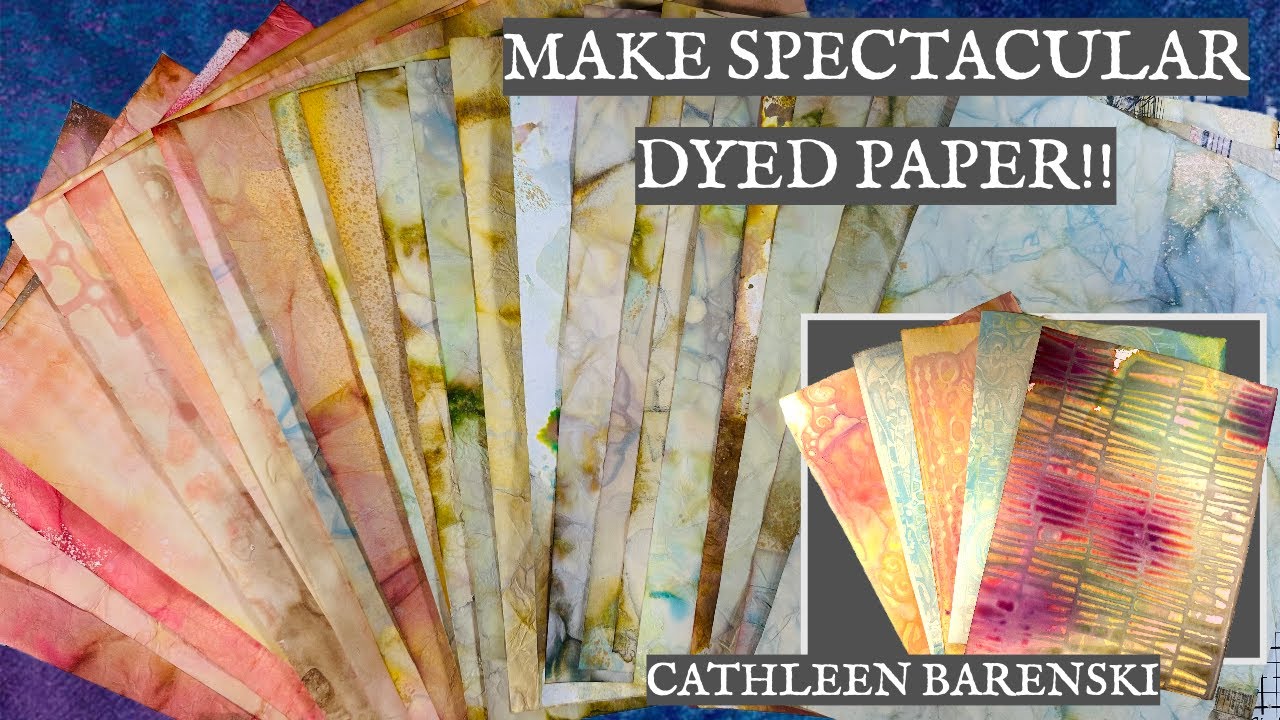 Beautiful Dyed Paper Tutorial #junkjournaltutorial