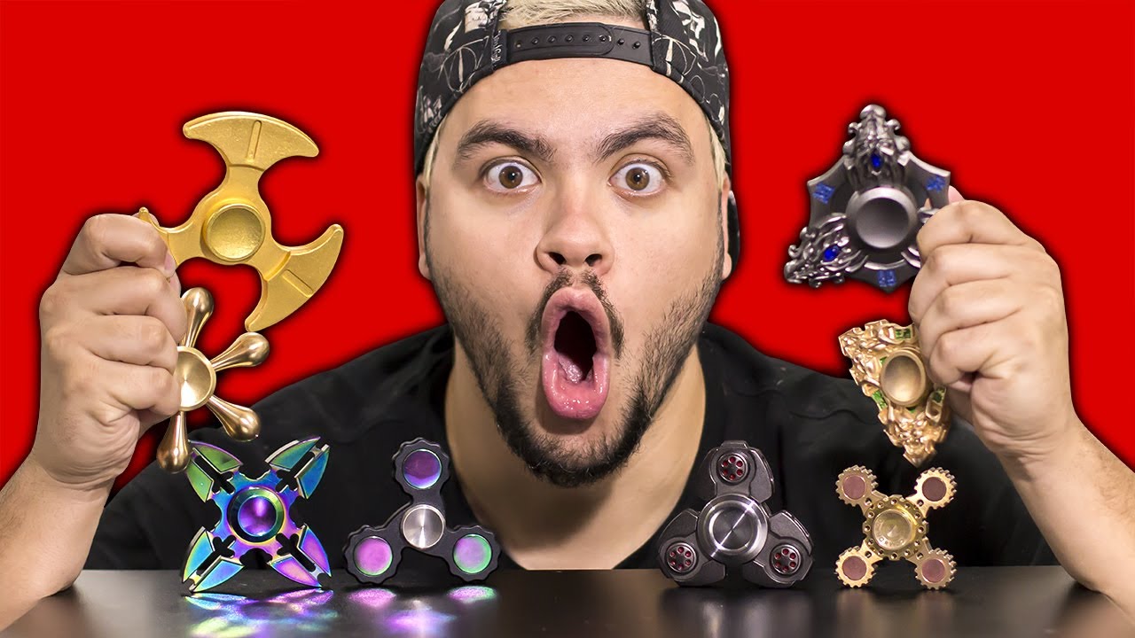 FIDGET SPINNER SUPER RAROS (10 SURPRESAS OS MELHORES)