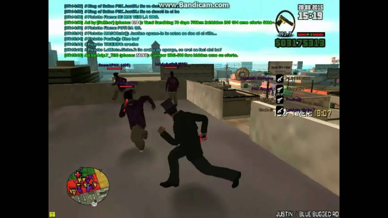 Ballas vs Los Vagos war blue.bugged lider JustiN.