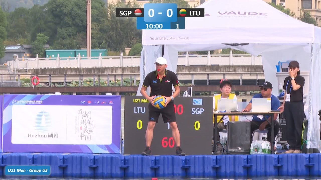 Singapore vs Lithuania U21 Men Group US / 2024 ICF Canoe-Kayak Polo World Championships Deqing China