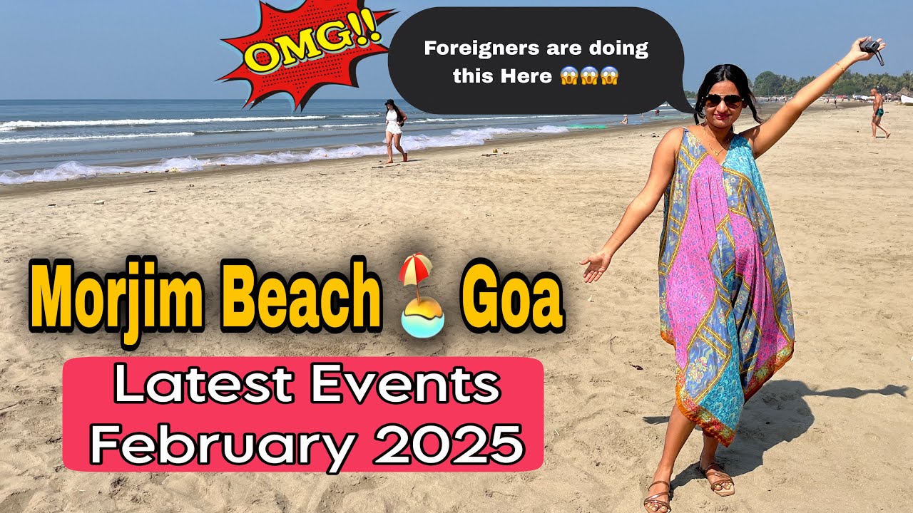 Goa Latest Update | Morjim Beach 🏖️  Goa February 2025 #goa #latestupdate #morjim