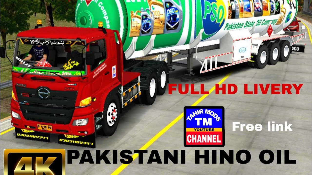 Full Pakistani hino oil tanker hd livery ky sath by TAHIR MODS