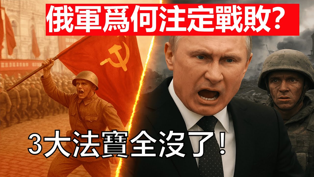 俄軍爲什麽注定失敗？3大法寶蕩然無存！普京堅持的意義？【天馬行空的王】