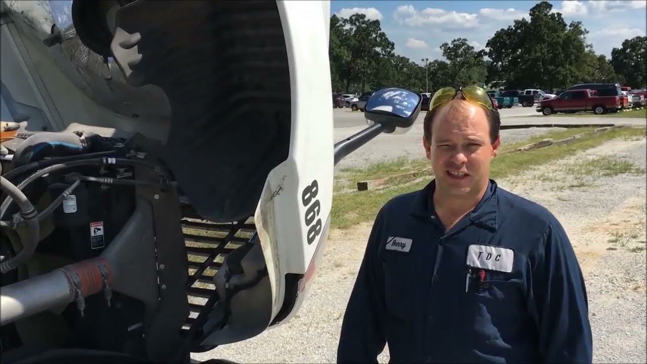 Semi Truck Under Hood Pre Trip Inspection