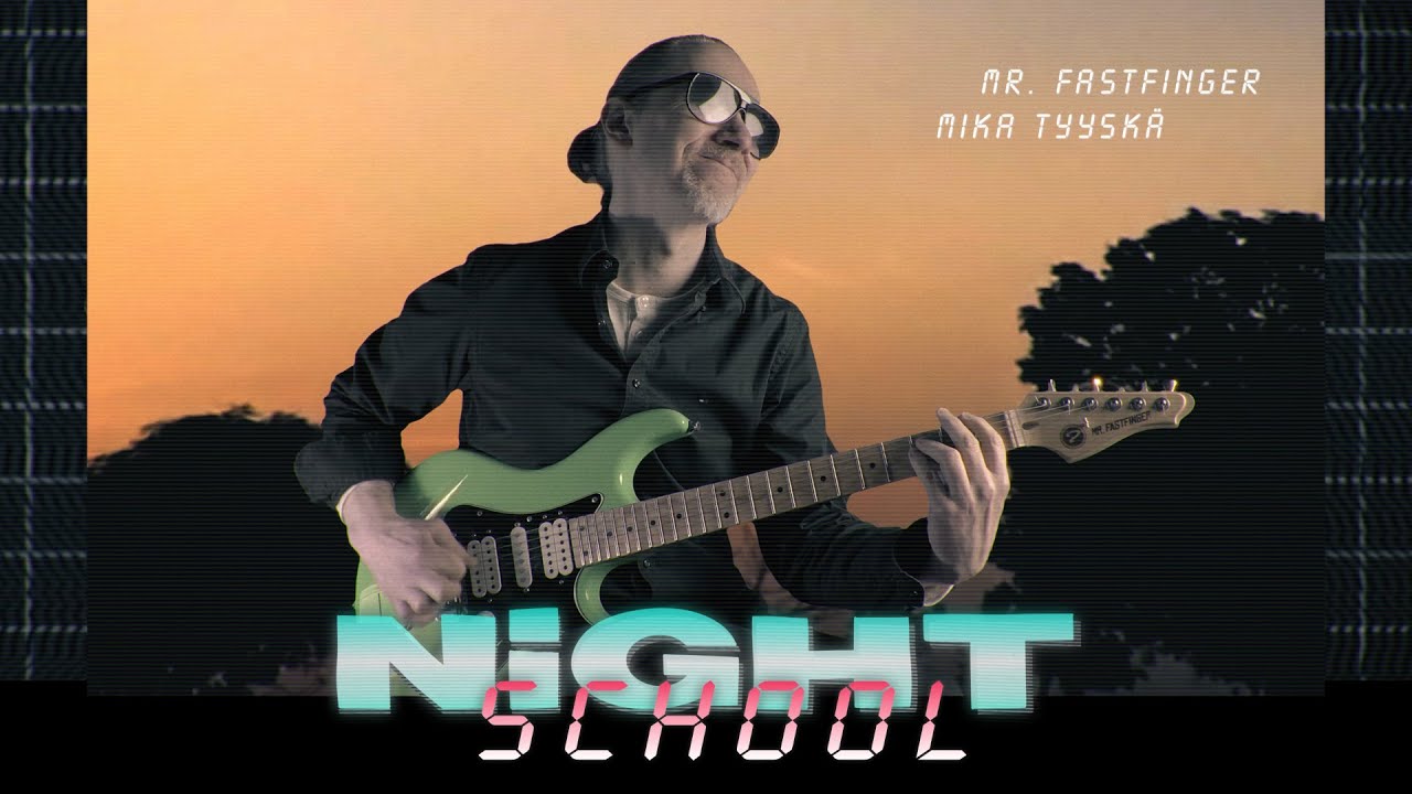 Night School - guitar playthrough / music video. Mika Tyyskä / Mr. Fastfinger