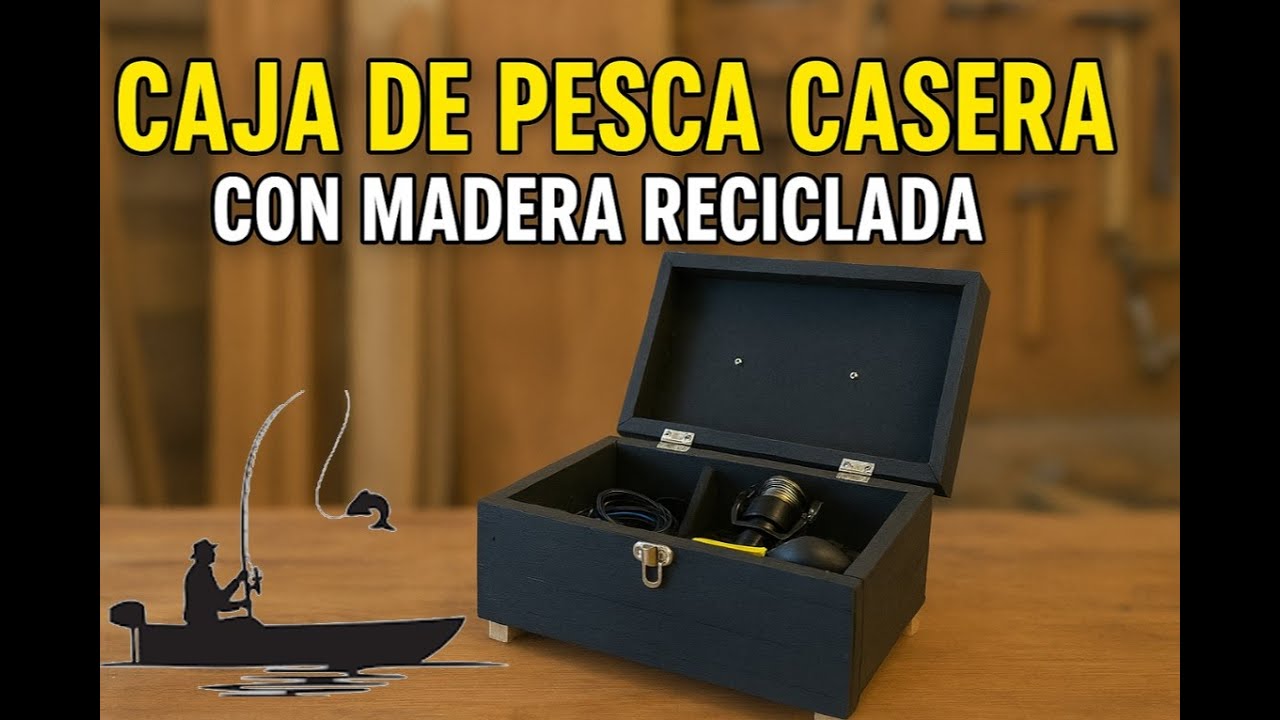 Caja de PESCA casera con pallets | DIY f&aacute;cil