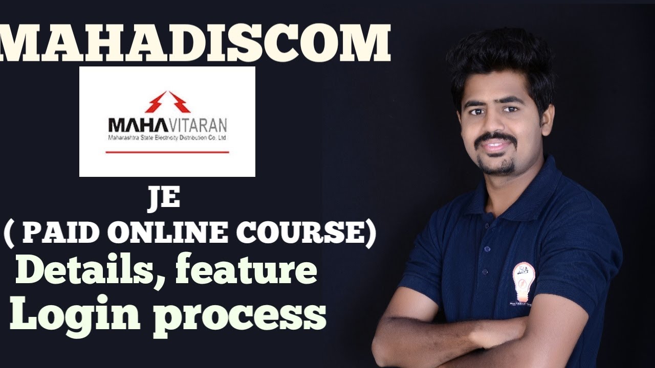 MAHADISCOM JE recruitment  2019 - ONLINE  paid  crash course