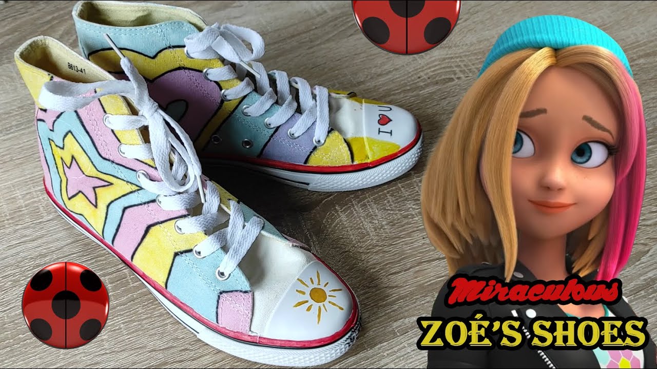 Miraculous Ladybug and Cat Noir - DIY - Zoé's shoes