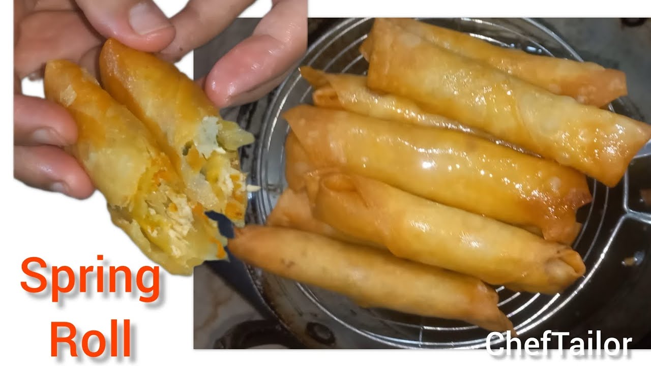 Spring roll recipe by ChefTailor || How to make Spring rolls || Spring rolls banane ka tarika ||