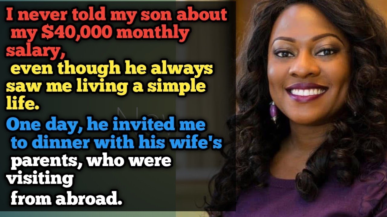 I never told my son about my $40,000 monthly salary, even though he always saw me living a simple